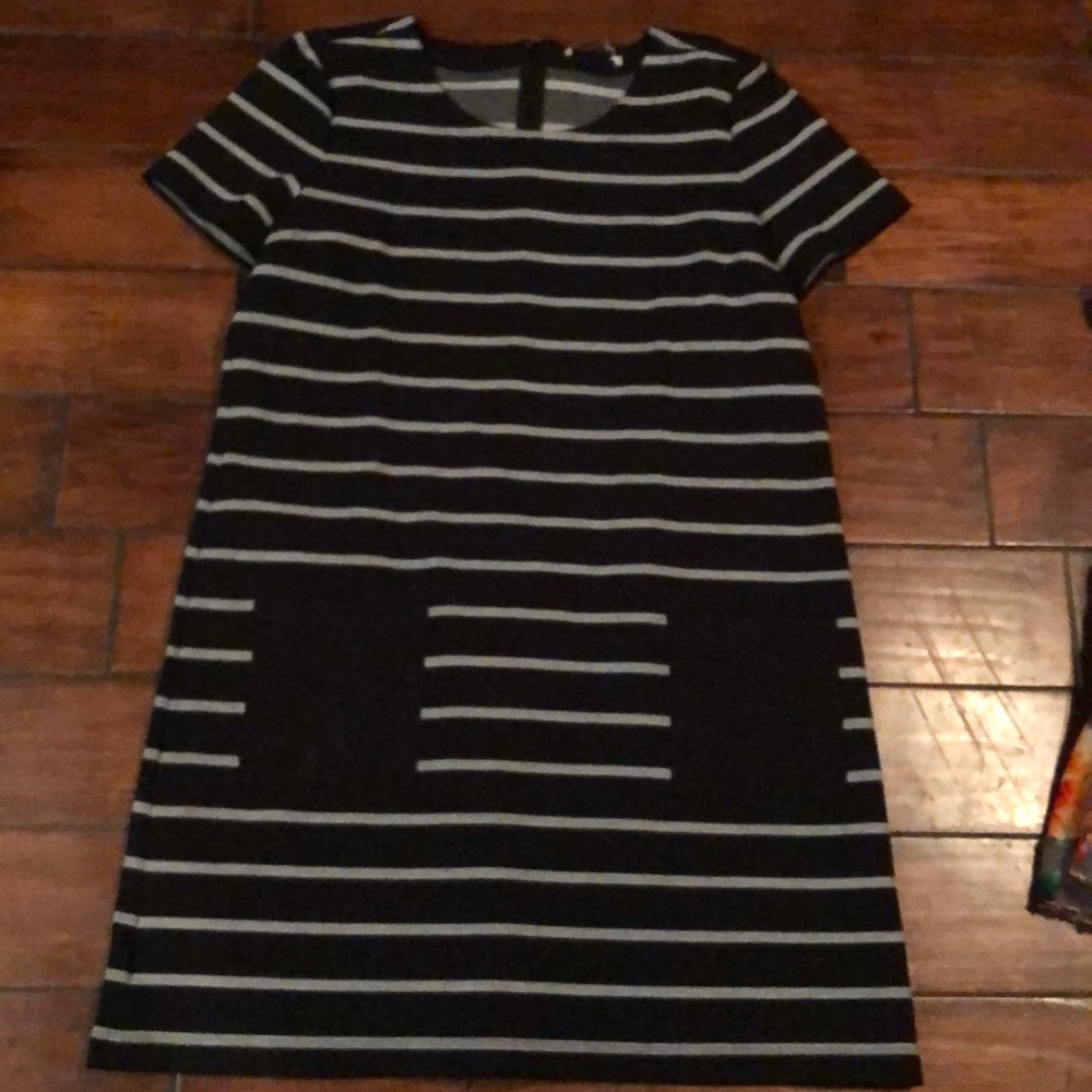 Black and gray dress